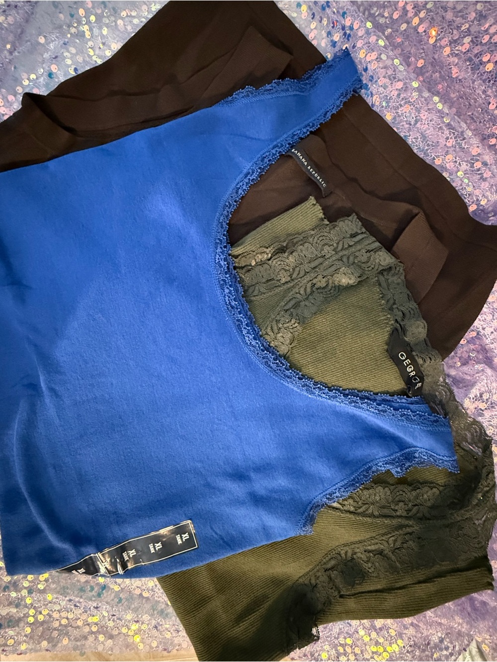 26-Mixed Banana Republic/George/St John’s Bay Tank Top